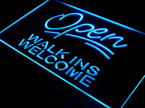 Open Walk Ins Welcome LED Sign